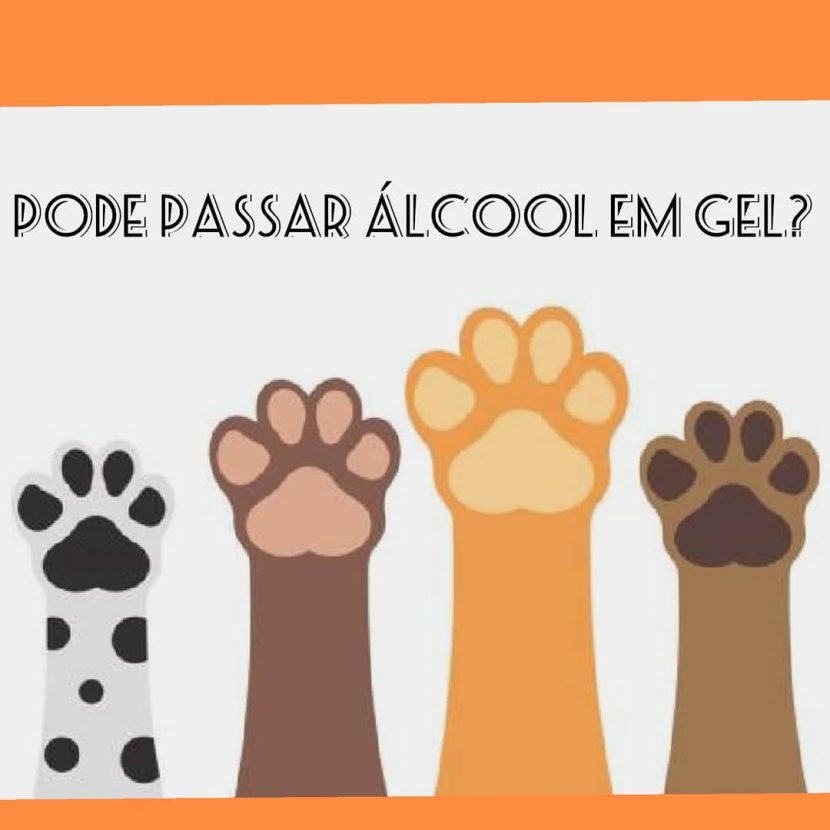 Pode passar álcool em gel?